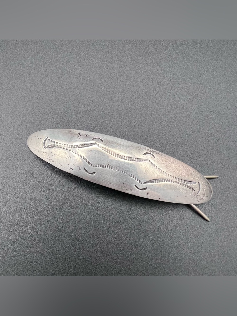Native American Sterling Silver Hair Barrette